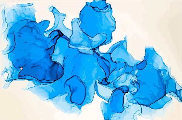 Fond Couleur Abstrait Peinture Vectorielle Alcool Technique Encre Liquide — Image vectorielle