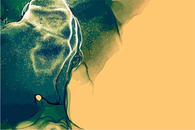 Soyut arkaplan, vektör alkol boyası, sıvı mürekkep tekniği