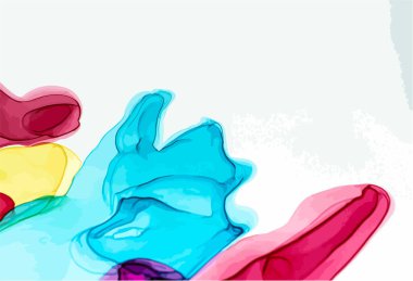 Soyut renk arkaplanı, vektör alkol boyası, tasarım için sıvı mürekkep arkaplanı