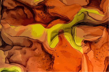 Soyut renk arkaplanı, vektör alkol boyası, tasarım için sıvı mürekkep arkaplanı