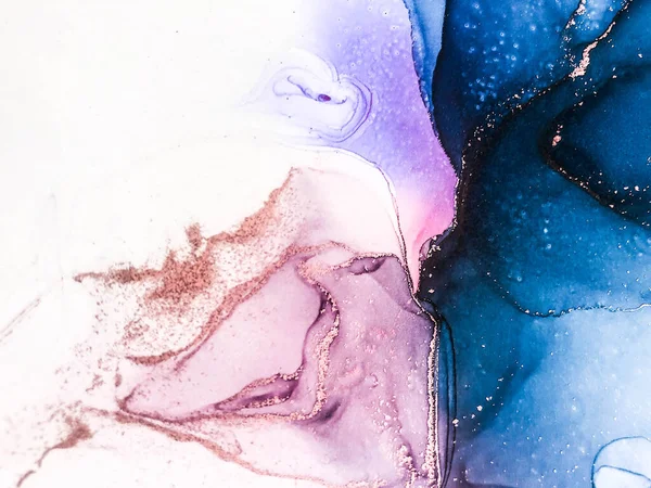 Astratto Brillante Lucido Colore Fluido Sfondo Dipinto Alcool Disegnato Mano — Foto Stock