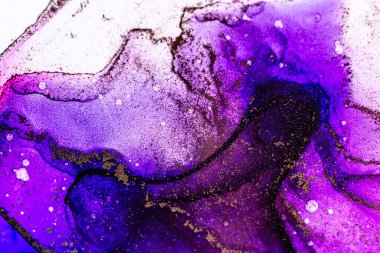 Soyut parlak renk sıvısı arka plan, elle çizilmiş alkol tablosu. Arkaplan tasarımı için sıvı mürekkep dokusu