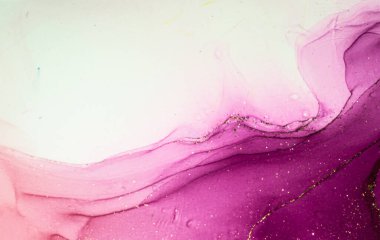 Soyut parlak parlak renk akışkan arka plan, altın çizgili el yapımı alkol tablosu. Yüksek çözünürlüklü arkaplan tasarımı için sıvı mürekkep dokusu