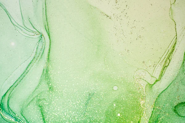 Abstracte Heldere Glanzende Kleur Vloeibare Achtergrond Met Hand Getrokken Alcohol — Stockfoto