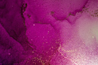 Soyut parlak parlak renk sıvısı arkaplan, altın çizgili el yapımı alkol boyası, yüksek çözünürlüklü arka plan için sıvı mürekkep dokusu