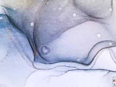 Soyut parlak parlak renk akışkan arka plan, altın çizgili el yapımı alkol tablosu. Arkaplan tasarımı için sıvı mürekkep dokusu