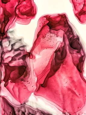 Soyut parlak renk sıvısı arka plan, el yapımı alkol tablosu. Arkaplan tasarımı için sıvı mürekkep dokusu