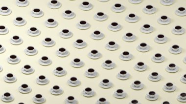 Bir izometrik kupa deseni 3d görüntüleyici