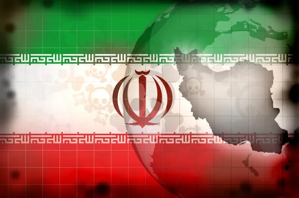 Iran islam conflict illustratie concept — Stockfoto