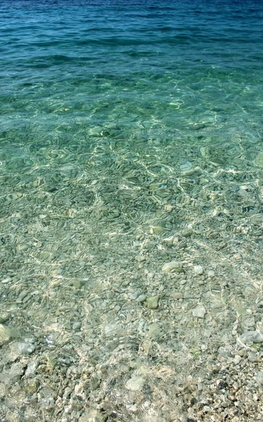 Acqua blu del mare adriatico — Foto Stock