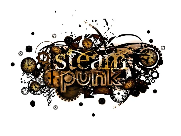 Steam punk na białym tle — Zdjęcie stockowe