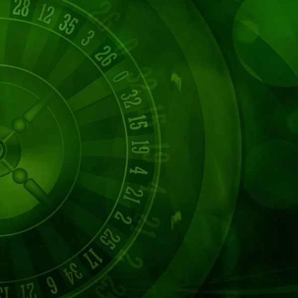 Casino roulette green background — Stock Photo, Image