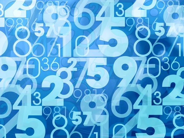 Blue abstract numbers — Stock Photo, Image