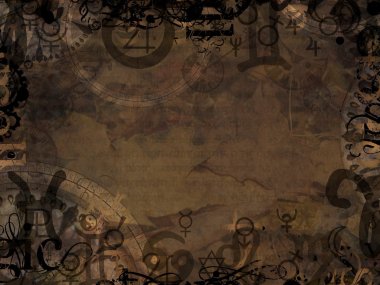 astrolojik semboller arka plan illüstrasyon