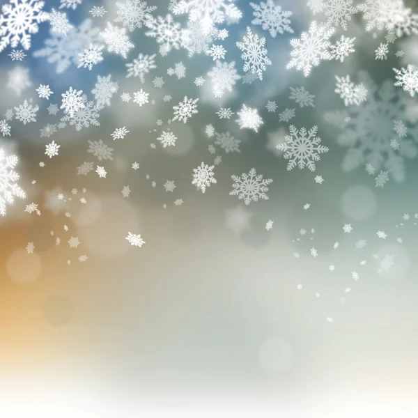 Navidad abstracto hermoso fondo. vacaciones de invierno snoflakes — Foto de Stock