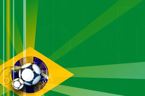 Football soccer world game. background brazil illustration — Stock Photo, Image