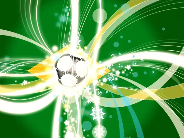 Futebol futebol fundo conceito brasil — Fotografia de Stock