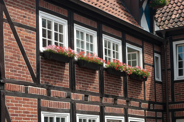 Typiskt tyska hus — Stockfoto