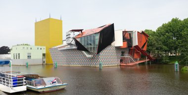 Modern architecture in Groningen, Netherlands clipart