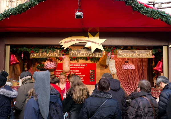 Weihnachtsmarkt in Köln, Deutschland — Stockfoto