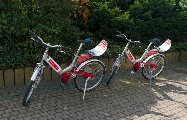 DB wypożyczalnia rowerów — Zdjęcie stockowe