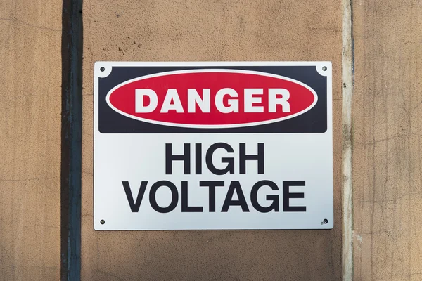 High voltage sign — Stock Photo, Image