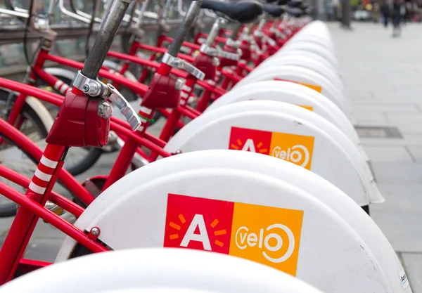 Staden cyklar — Stockfoto