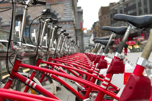 Staden cyklar — Stockfoto