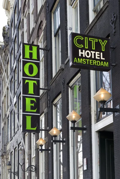 Hotel sign — Stock Photo, Image