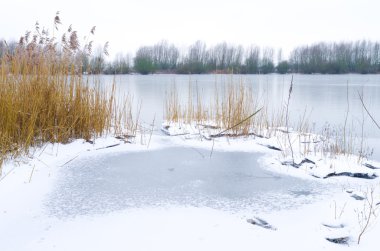frozen lake clipart