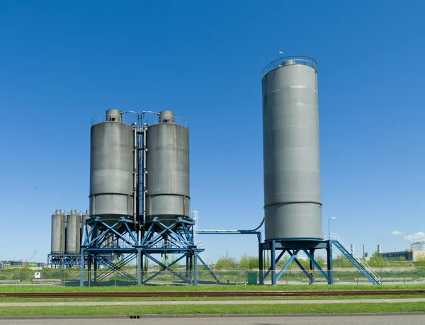 Industriële silo 's — Stockfoto