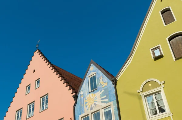 Facades of houses — Stock Photo, Image