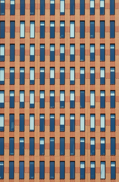 Detail of a modern office building in the amsterdam business district