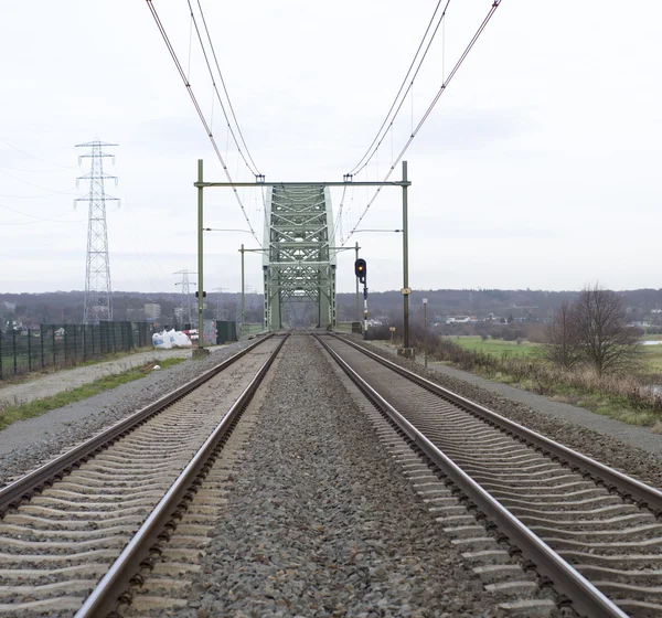 铁路桥梁 — 图库照片