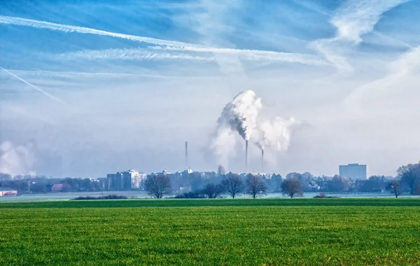 Centrale thermique au charbon en Allemagne — Photo