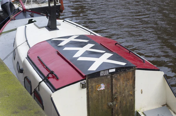 Vlag van Amsterdam stad — Stockfoto