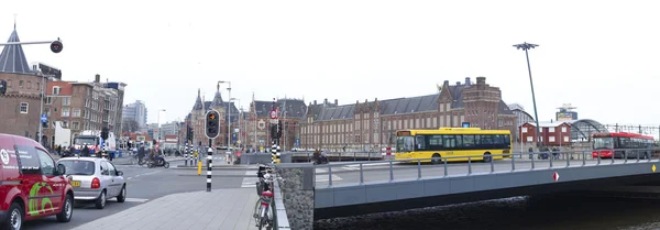 Центральный вокзал Амстердама — стоковое фото