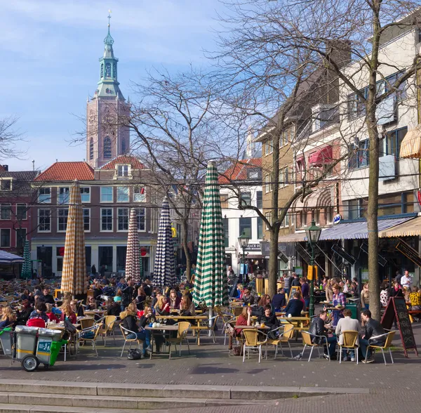 Market square in The Hague — Stock Photo, Image