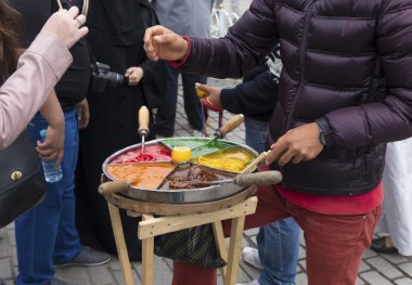 istanbul'da sokak satıcısı