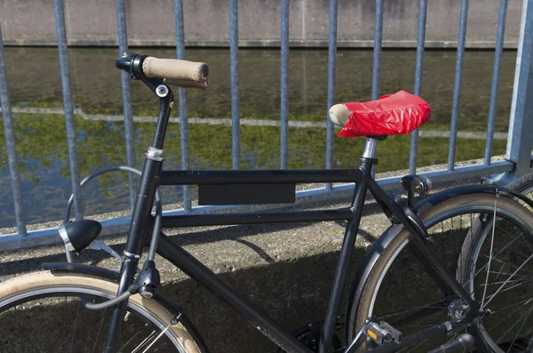 Svart cykel — Stockfoto