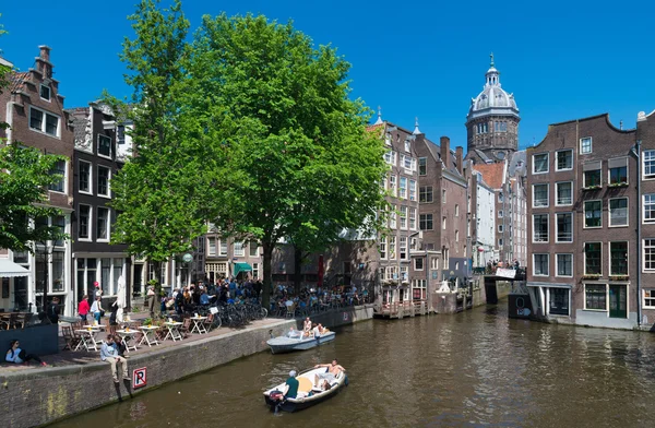 Canal de Amsterdam — Foto de Stock