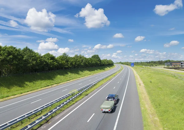 Autobahn in den Niederlanden — Stockfoto