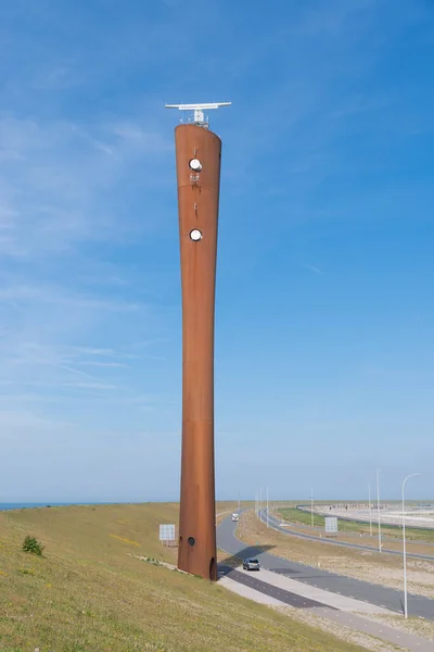 Wieża Radarowa Rotterdamie Maasvlakte — Zdjęcie stockowe