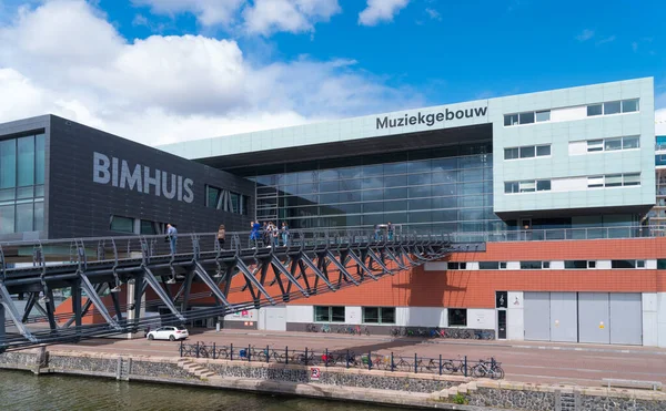 Amsterdam Temmuz 2019 Bimhuis Müzikholü Binası Bimhuis Amsterdam Caz Doğaçlama — Stok fotoğraf