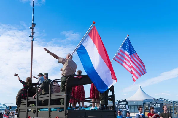 Nijmegen Nederland September 2019 Militaire Parade Door Houd Aan Het — Stockfoto