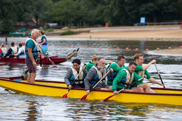 Oldenzaal Países Bajos Septiembre 2022 Dragon Boat Races Charity Purposes — Foto de Stock