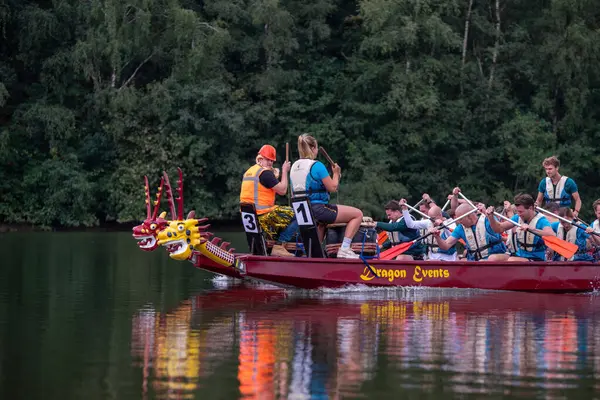 Oldenzaal Países Bajos Septiembre 2022 Dragon Boat Races Charity Purposes —  Fotos de Stock