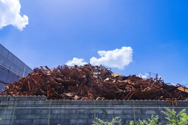 Metal Scap Yard Amsterdam Harbor Area — Stock Photo, Image