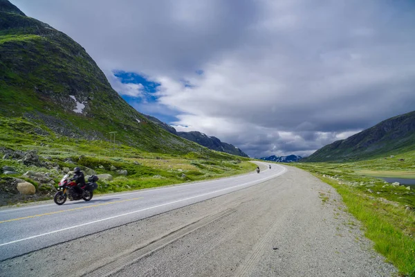 Motor Carretera Panorámica Rv52 Través Las Montañas Noruegas — Foto de Stock