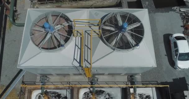 Modern soğutma kulesine yakın çekim. Modern endüstriyel su soğutma sistemi. Endüstri dışı — Stok video